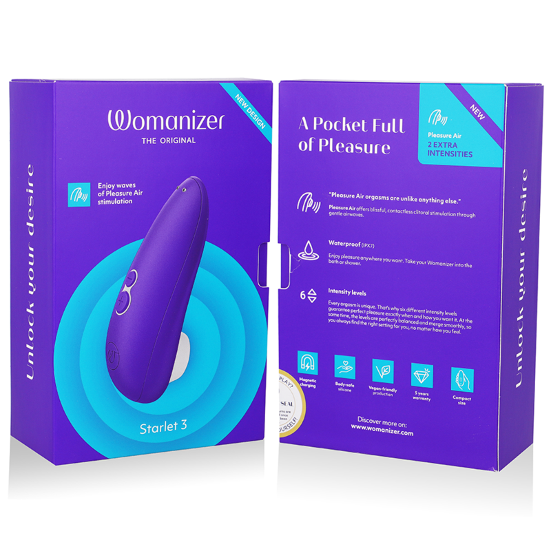 Womanizer-Starlet 3 Stimulator Klitoris Indigo-5 Geschwindigkeiten · Vibratoren (Bild 4)