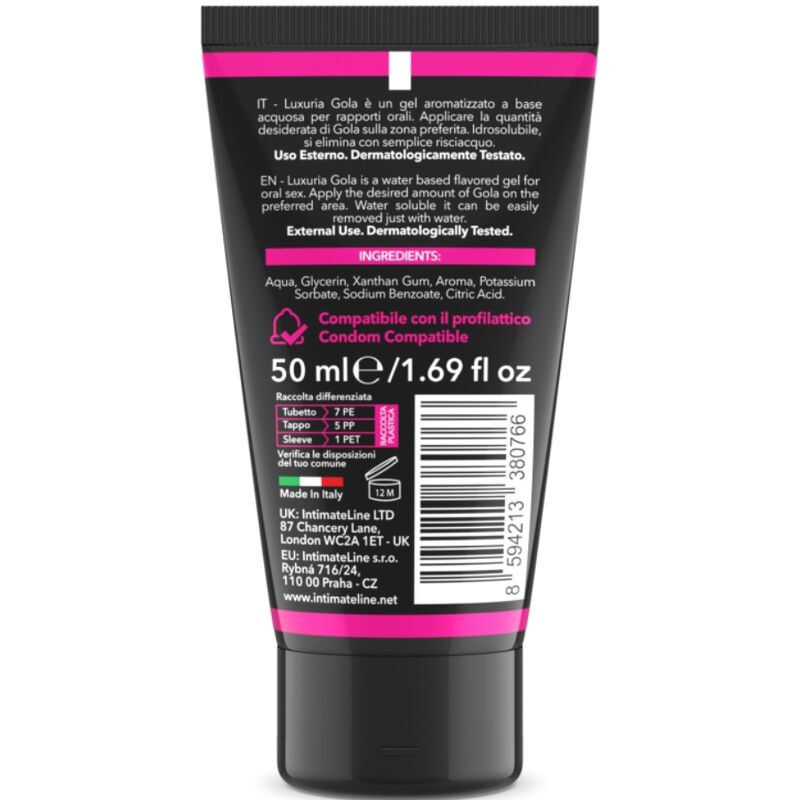 Intimateline Luxuria-Oral Gel für Sex Kirscharoma 50 ml · Oralsex & Körperspiele (Bild 2)