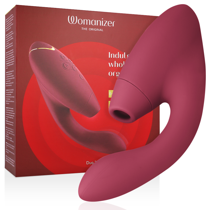 Womanizer-Duo 2 Stimulator Bordeaux-10 Geschwindigkeiten, Wiederaufladbar, USB · Vibratoren