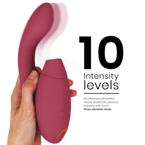 Womanizer-Duo 2 Stimulator Bordeaux-10 Geschwindigkeiten, Wiederaufladbar, USB · Vibratoren (Bild 10)