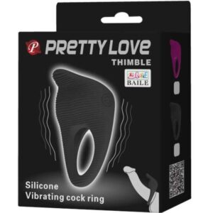 For Him-Thimble Ring Vibrator Schwarz-Silikon · Vibratoren (Bild 8)