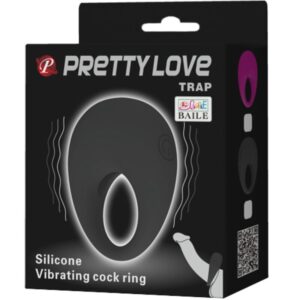 For Him-Trap Ring Vibrator Schwarz-Silikon · Vibratoren (Bild 8)