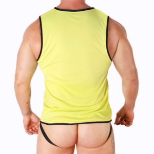 Macho Underwear-T-Shirt Gelb · Herrenunterwäsche (Bild 3)