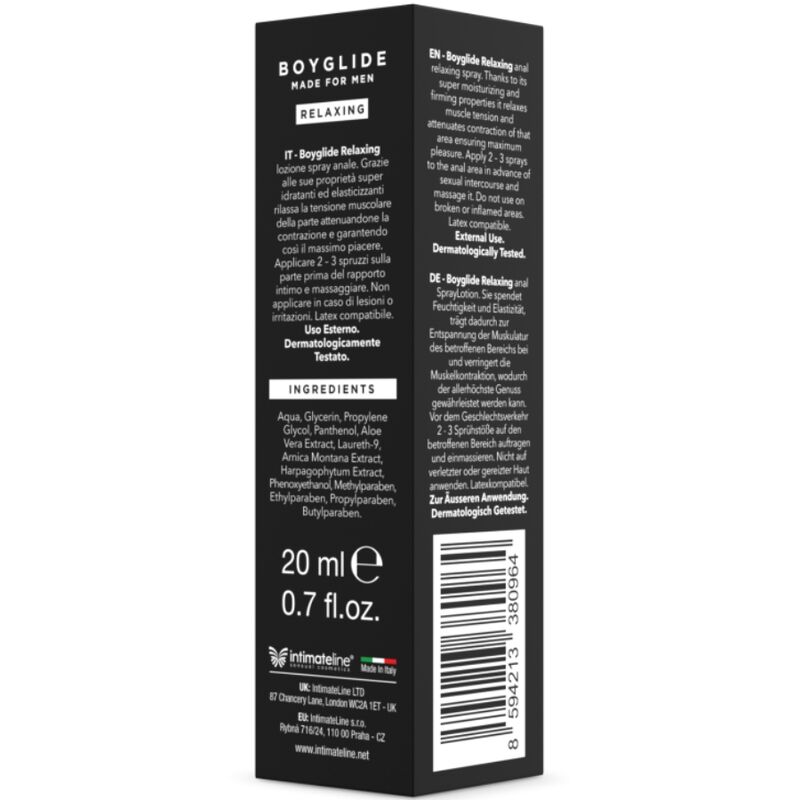Intimateline Boyglide-Boyglide Spray Entspannend Anal 20 ml · Kosmetika & Aphrodisiaka (Bild 4)
