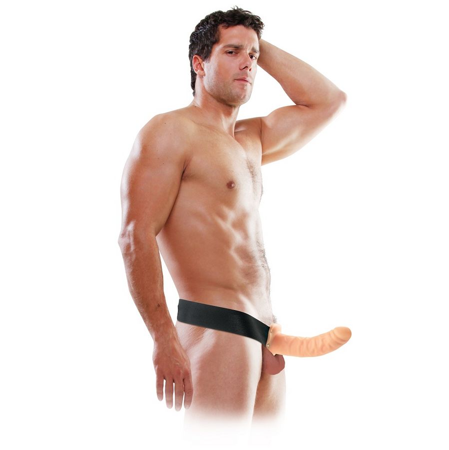 Fetish Fantasy Series-Strap-on Leer 19 cm Natural · Strap-on & Harness (Bild 3)