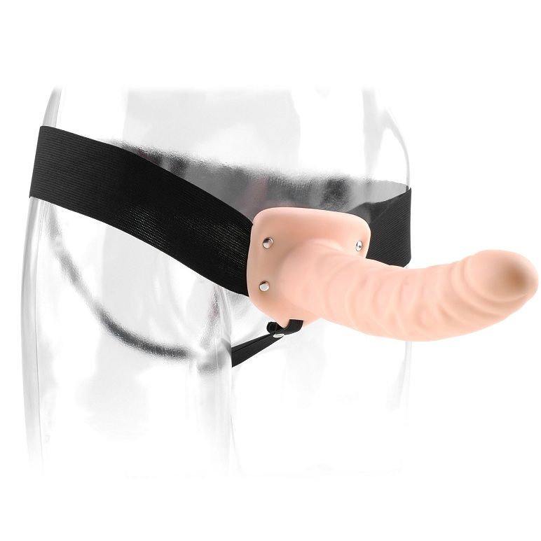 Fetish Fantasy Series-Strap-on Leer 19 cm Natural · Strap-on & Harness (Bild 2)