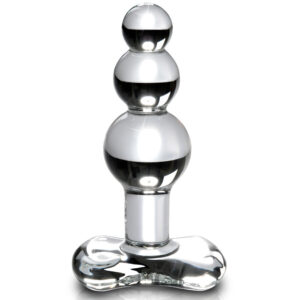 Icicles-Nr. 47 Crystal Massager-Flasche · Spielzeug aus Glas & Metall (Bild 3)