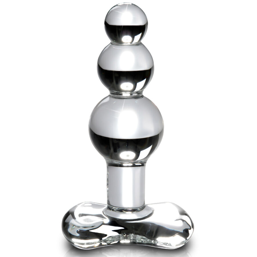 Icicles-Nr. 47 Crystal Massager-Flasche · Spielzeug aus Glas & Metall (Bild 3)