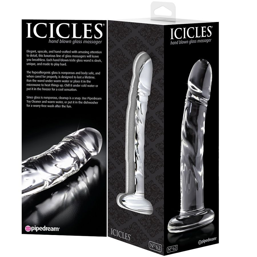 Icicles-Nr. 62 Massagegerät aus Glas · Spielzeug aus Glas & Metall (Bild 4)