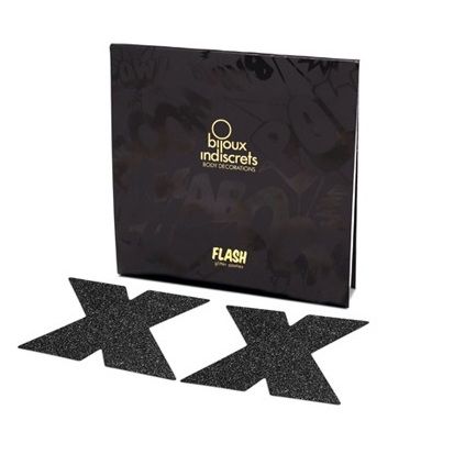 Bijoux Flash Collection-Flash Cross Schwarz Aufkleber · Sexy Damen-Dessous (Bild 3)