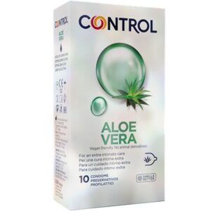 Control Condoms-Kondome mit Aloe Vera, 10 Einheiten-Latex · Kondome