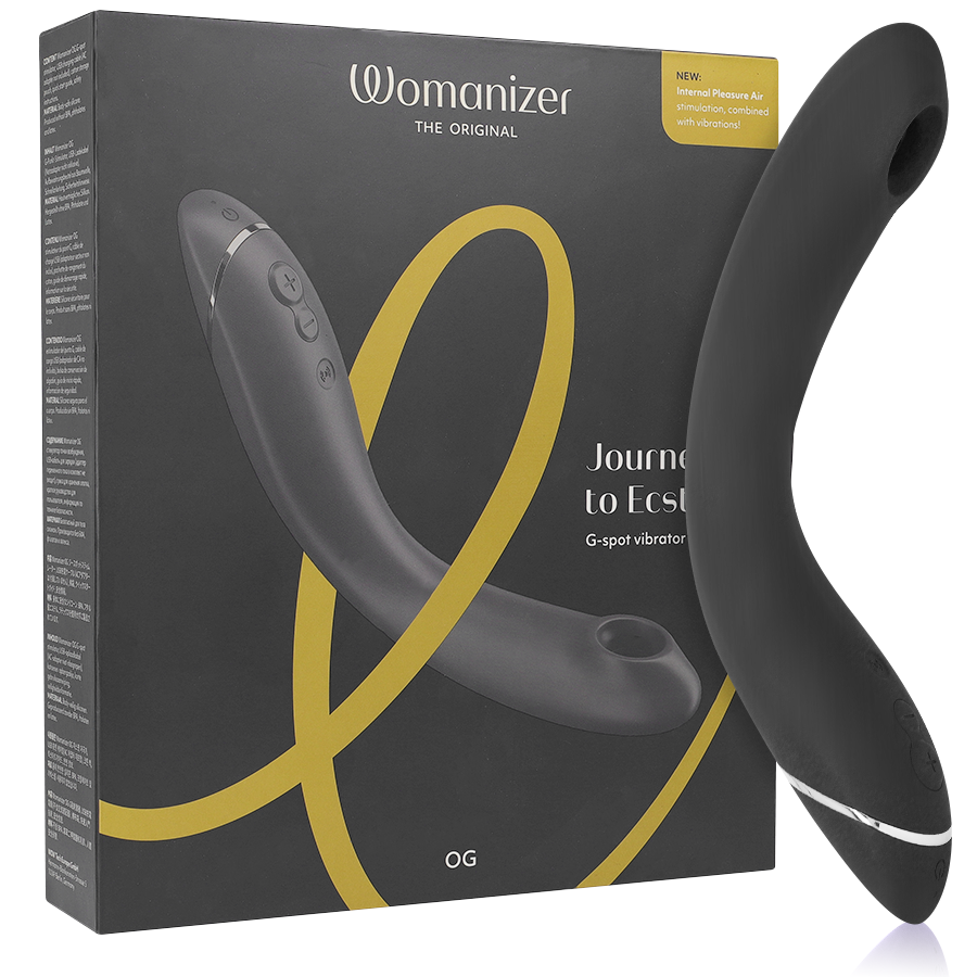 Womanizer-Og G-Spot Slate-12 Geschwindigkeiten, Wiederaufladbar, USB, Wasserdicht · Vibratoren