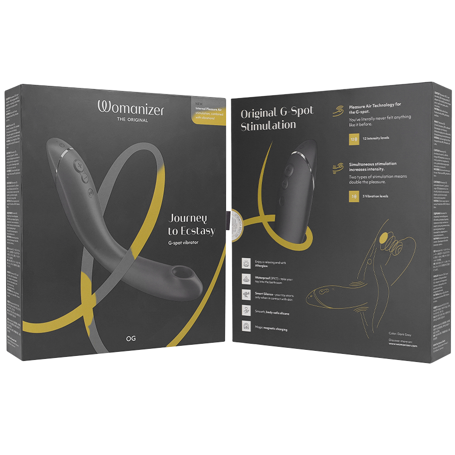 Womanizer-Og G-Spot Slate-12 Geschwindigkeiten, Wiederaufladbar, USB, Wasserdicht · Vibratoren (Bild 4)