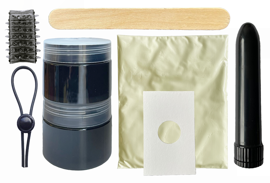Cloneboy-Penis Klonen Kit mit Vibration, Schwarz-Silikon · Sextoys (Bild 2)