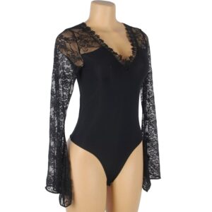 Subblime-Teddy in Spitze Transparent mit Blumenstickereien · Sexy Damen-Dessous (Bild 5)