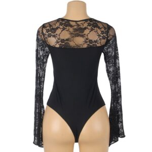 Subblime-Teddy in Spitze Transparent mit Blumenstickereien · Sexy Damen-Dessous (Bild 6)