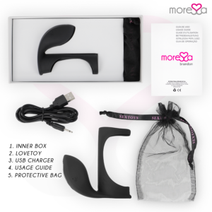 Moressa-Brandon Ring Vibrator mit Penishülle-Silikon, 7 Geschwindigkeiten · Sextoys (Bild 5)