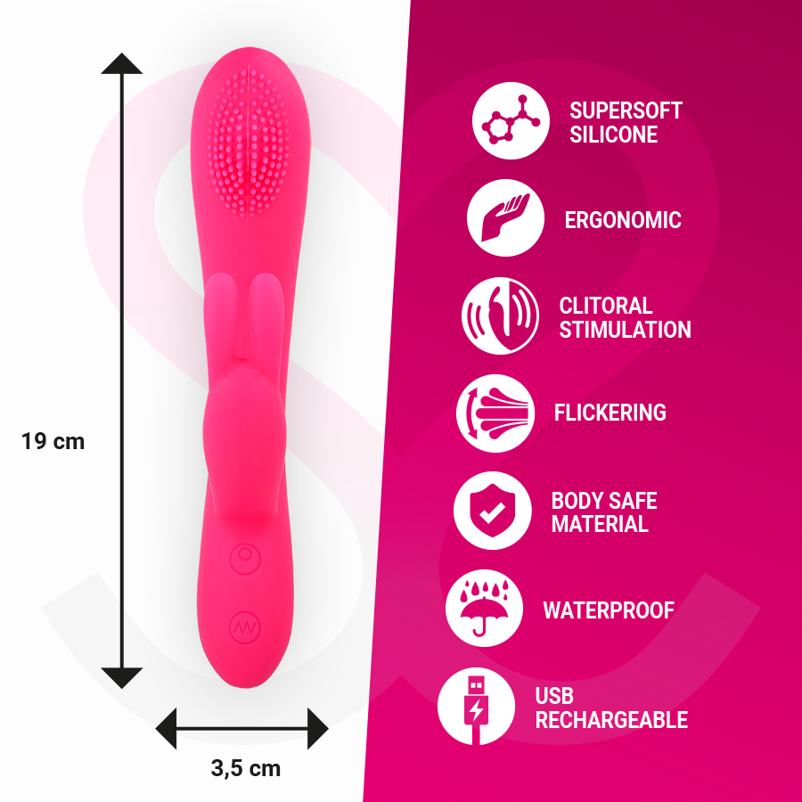 Moressa-Gino Premium Silikon-7 Geschwindigkeiten Vibrator Wiederaufladbar · Vibratoren (Bild 5)