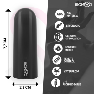 Moressa-Nix Vibrator mit Fernbedienung, Silikon, 7 Geschwindigkeiten · Vibratoren (Bild 4)