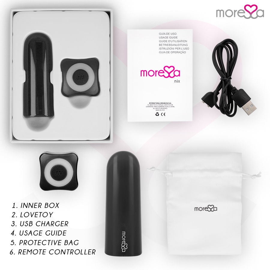 Moressa-Nix Vibrator mit Fernbedienung, Silikon, 7 Geschwindigkeiten · Vibratoren (Bild 6)