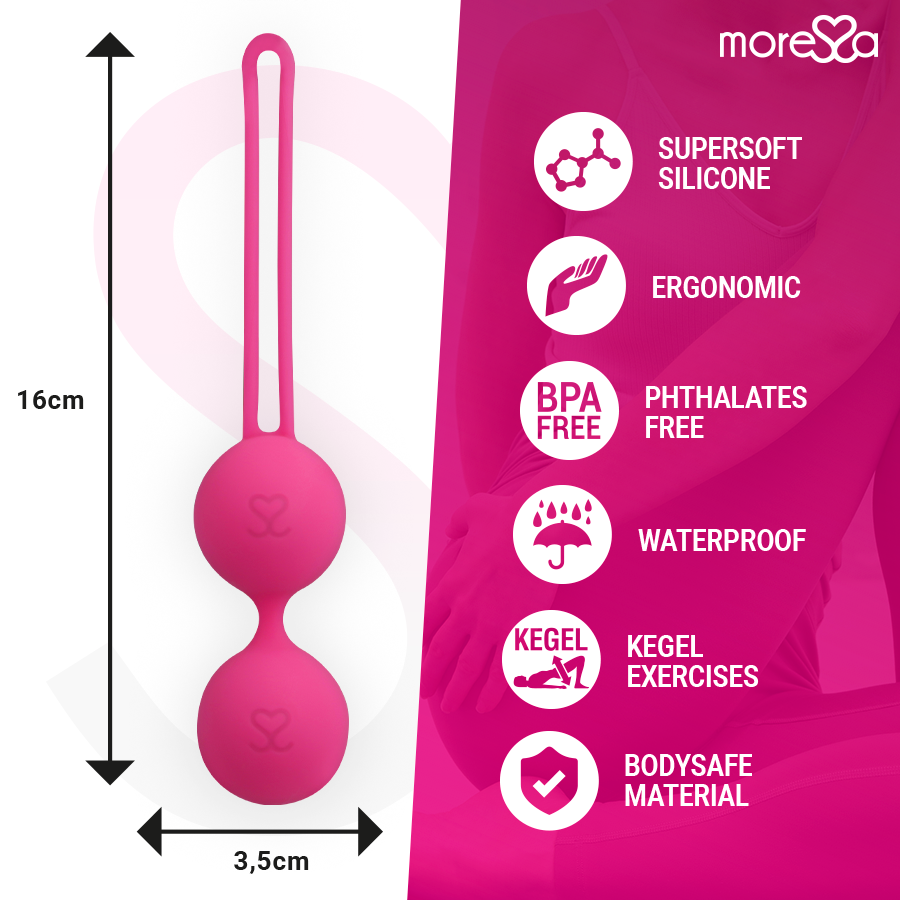 Moressa-Osian Two Liebeskugeln Silikon, Drehen, Stille · Sextoys (Bild 4)
