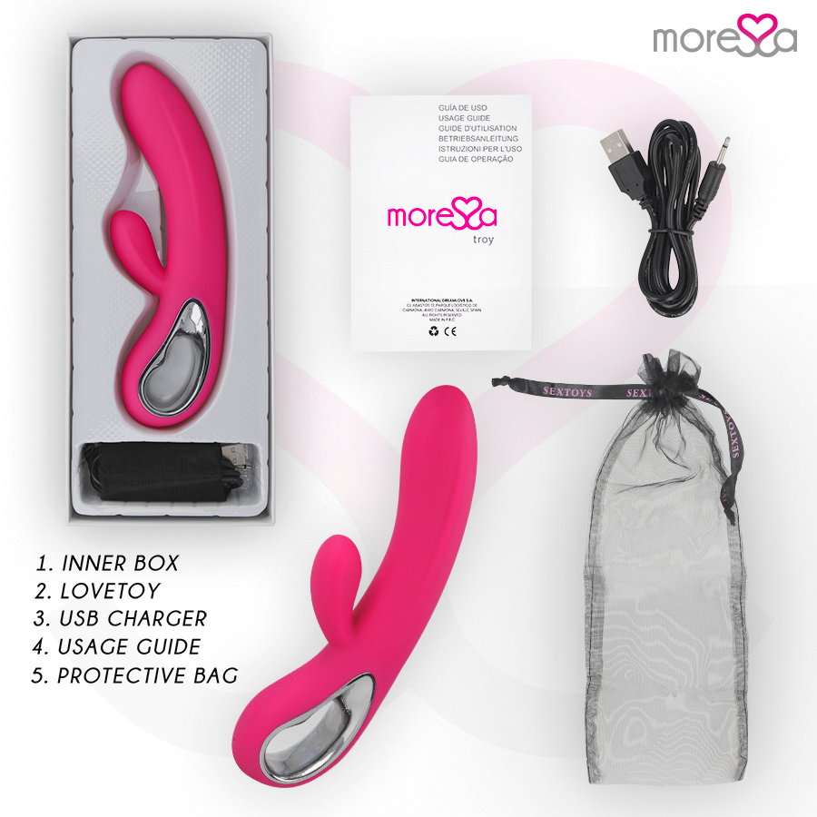 Moressa-Troy Premium in Silikon Medical Wiederaufladbar-12 Geschwindigkeiten · Vibratoren (Bild 6)