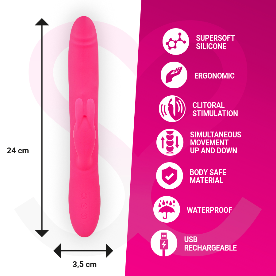 Moressa-Warren Premium Silikon-3 Geschwindigkeiten Wiederaufladbar · Vibratoren (Bild 5)