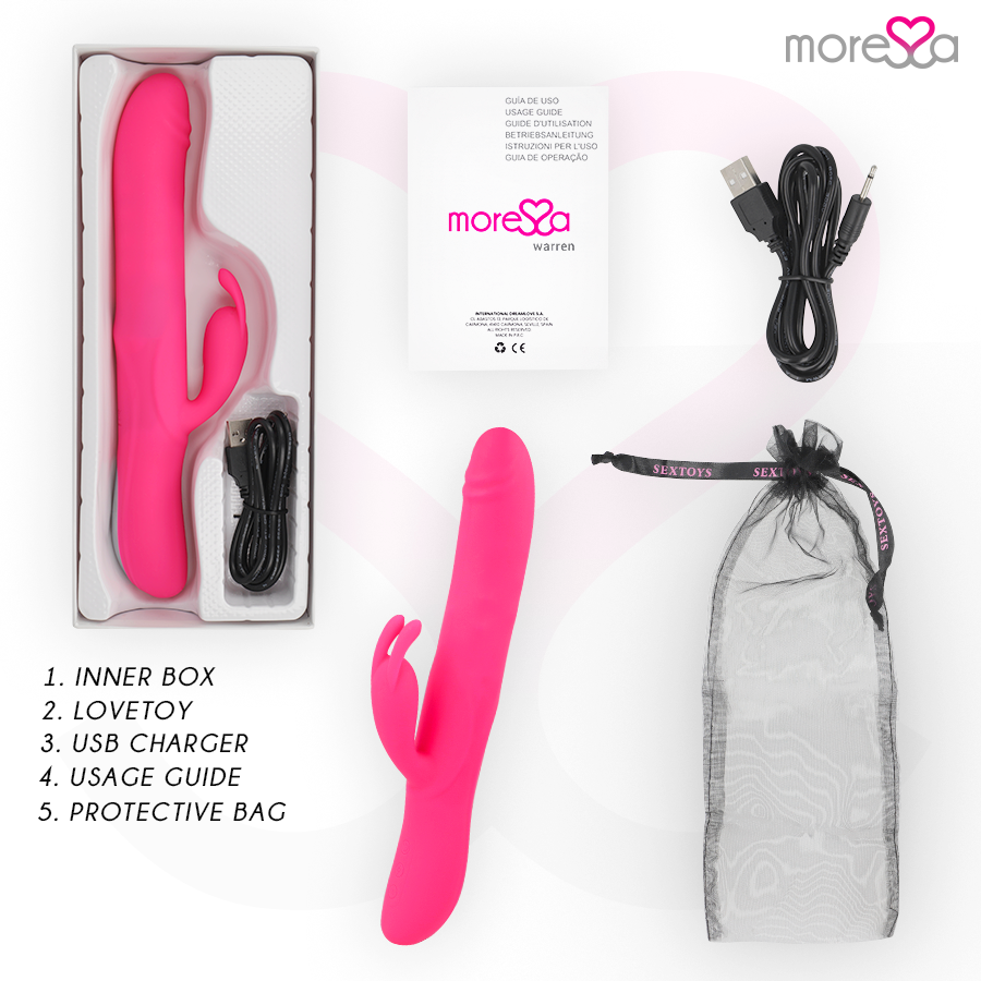 Moressa-Warren Premium Silikon-3 Geschwindigkeiten Wiederaufladbar · Vibratoren (Bild 7)