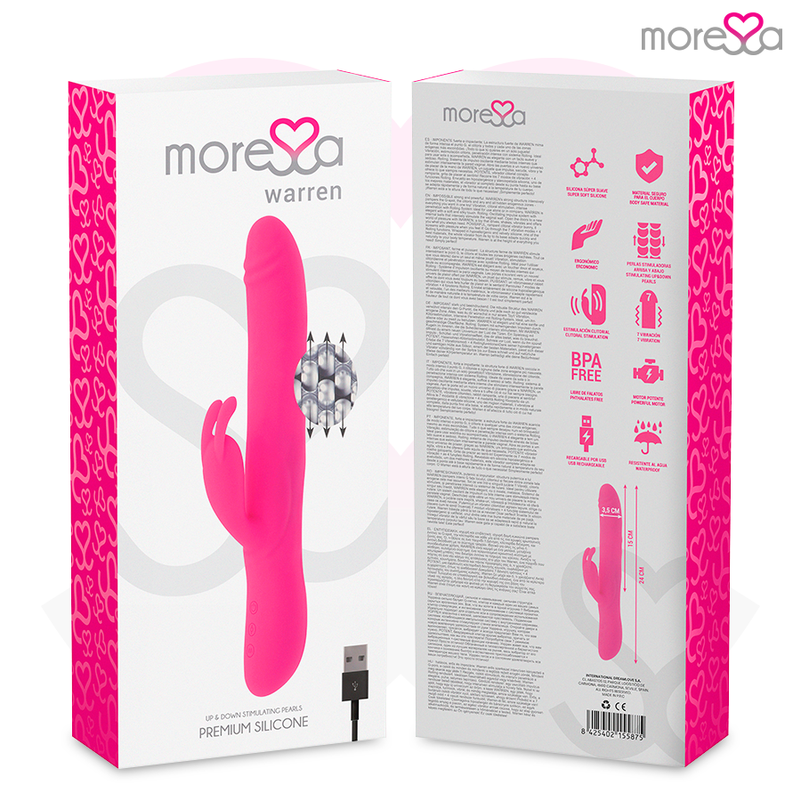 Moressa-Warren Premium Silikon-3 Geschwindigkeiten Wiederaufladbar · Vibratoren (Bild 8)