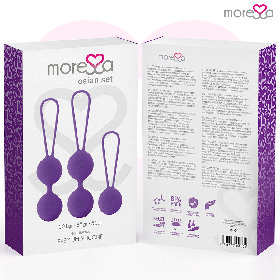 Moressa-Osian Set Liebeskugeln aus Silikon, Drehung · Sextoys (Bild 6)
