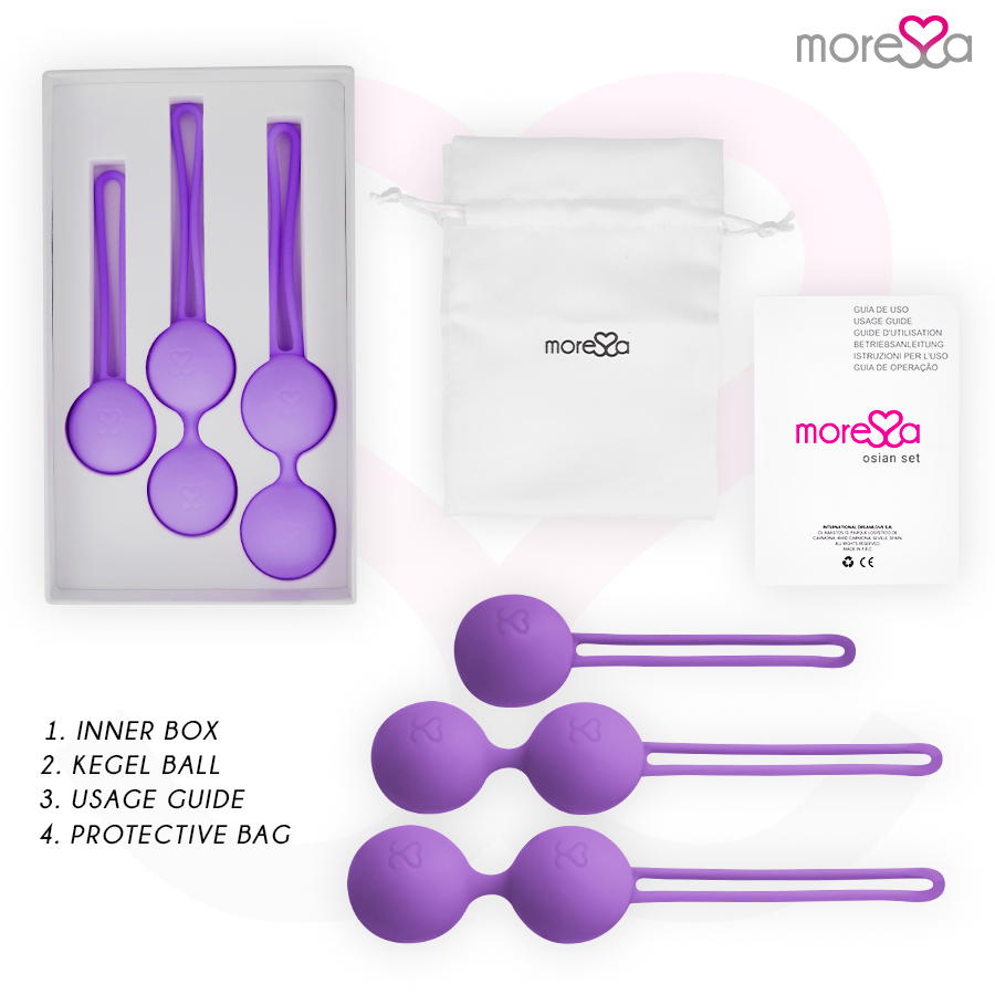 Moressa-Osian Set Liebeskugeln aus Silikon, Drehung · Sextoys (Bild 7)