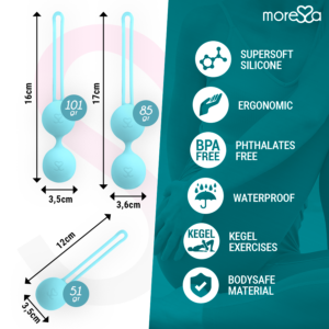Moressa-Osian Set Liebeskugeln aus Silikon, Drehung · Sextoys (Bild 12)