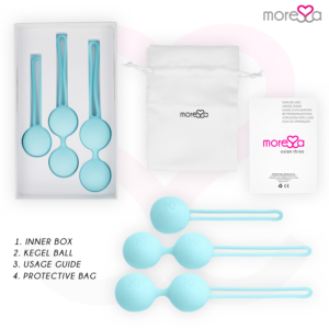 Moressa-Osian Set Liebeskugeln aus Silikon, Drehung · Sextoys (Bild 13)