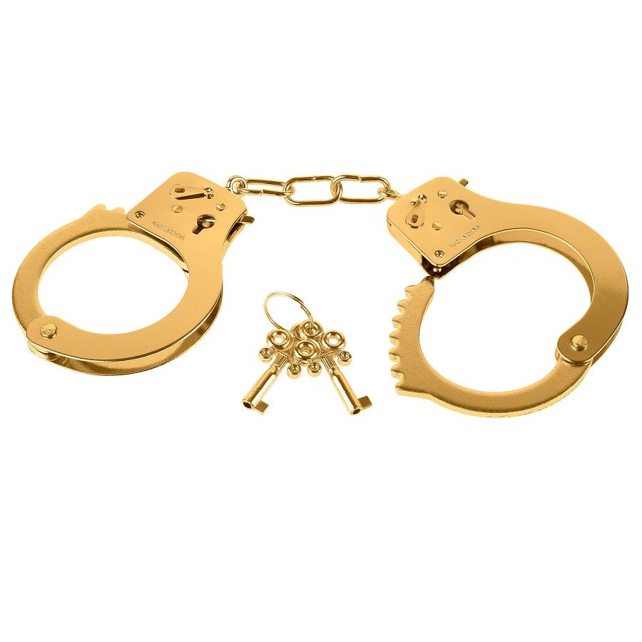 Fetish Fantasy Gold-Metall-Handschellen