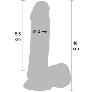 Get Real-Dildo 18 cm mit natürlichen Vibratoren-Pads aus PVC · Vibratoren (Bild 3)