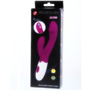 High Tech-Vibrator Stimulator Andre Flieder/Weiß-Silikon · Vibratoren (Bild 2)