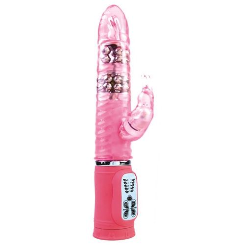 Baile Rotations-Cute Passion Bunny Rampante 10F 27 cm-Silikon · Vibratoren