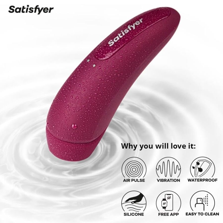 Satisfyer-Curvy 2+ Stimulator Air Pulse mit Anwendung · Vibratoren (Bild 2)