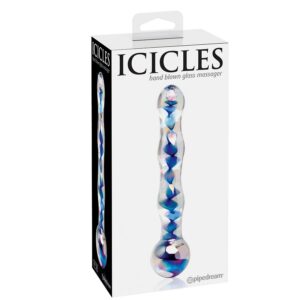 Icicles-N. 8 Massagestab aus Glas