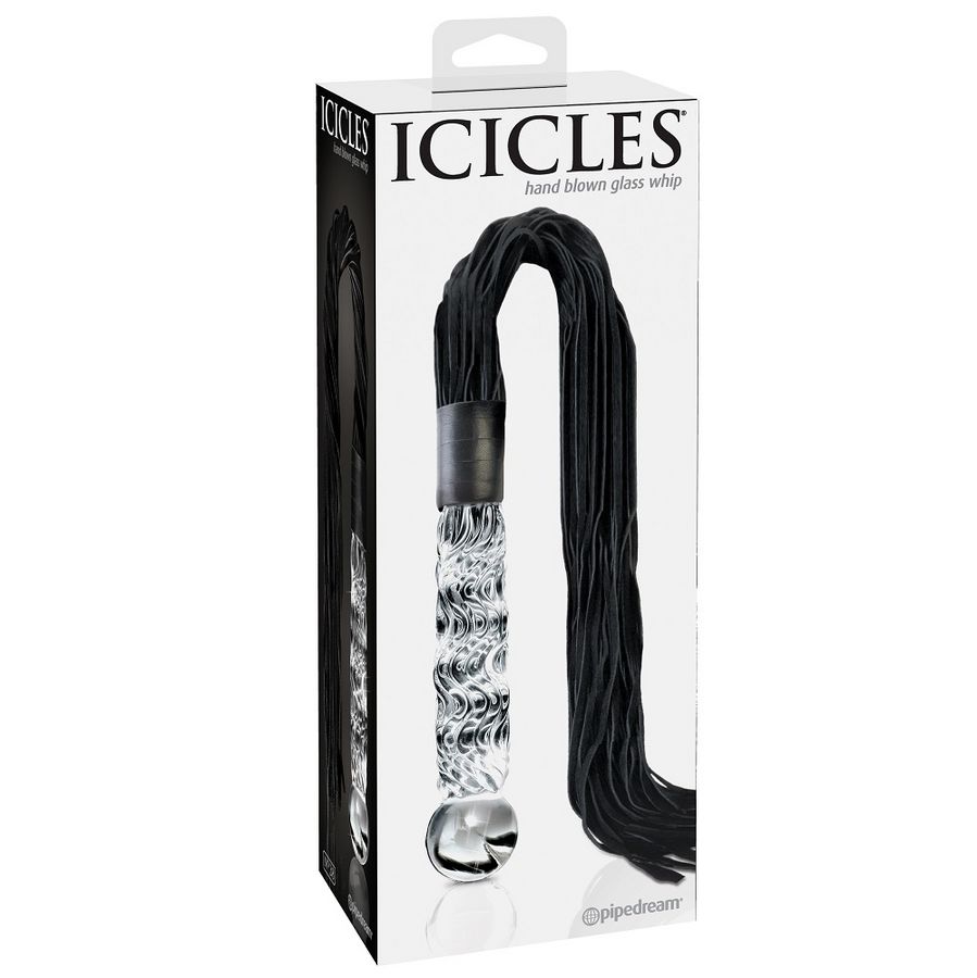 Icicles-Nr. 38 Massagegerät aus Glas · Spielzeug aus Glas & Metall