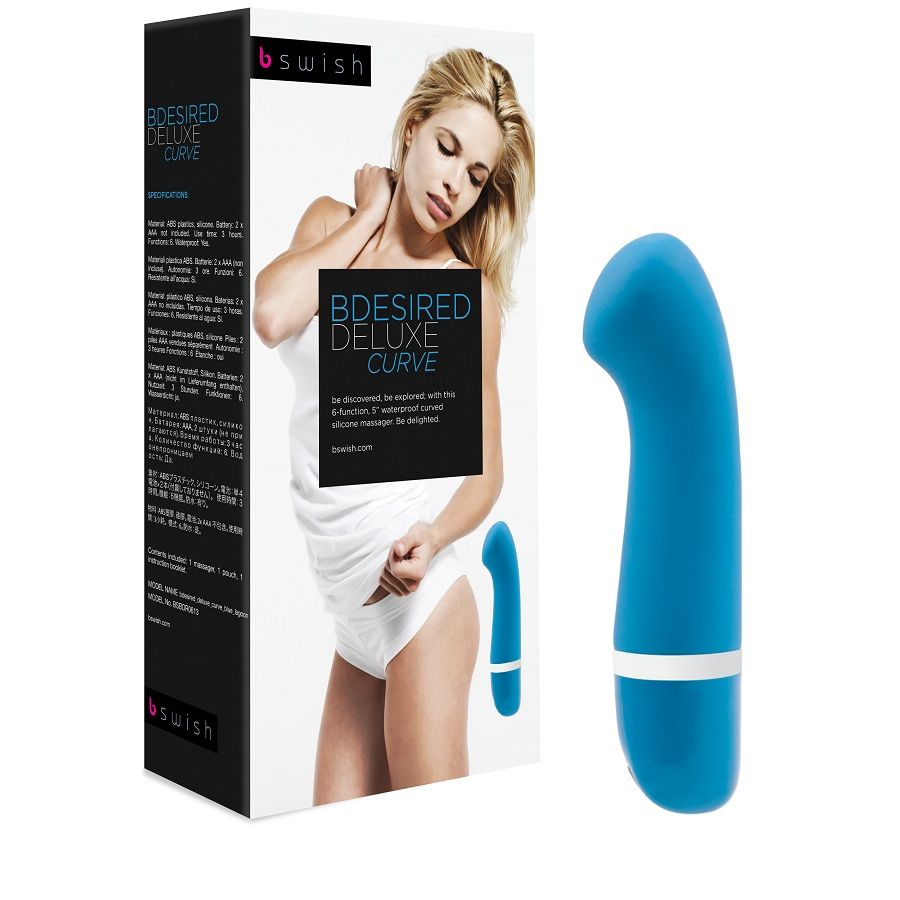 B Swish-Bdesired Deluxe Curve Blau Lagoon-Silikon, 5 Geschwindigkeiten · Vibratoren (Bild 4)