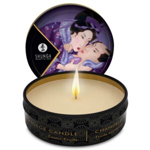 Shunga Candles-Mini Caress by Candelight Candela Massage-Exotischer Hautausschlag, 30 ml · Erotische Massage