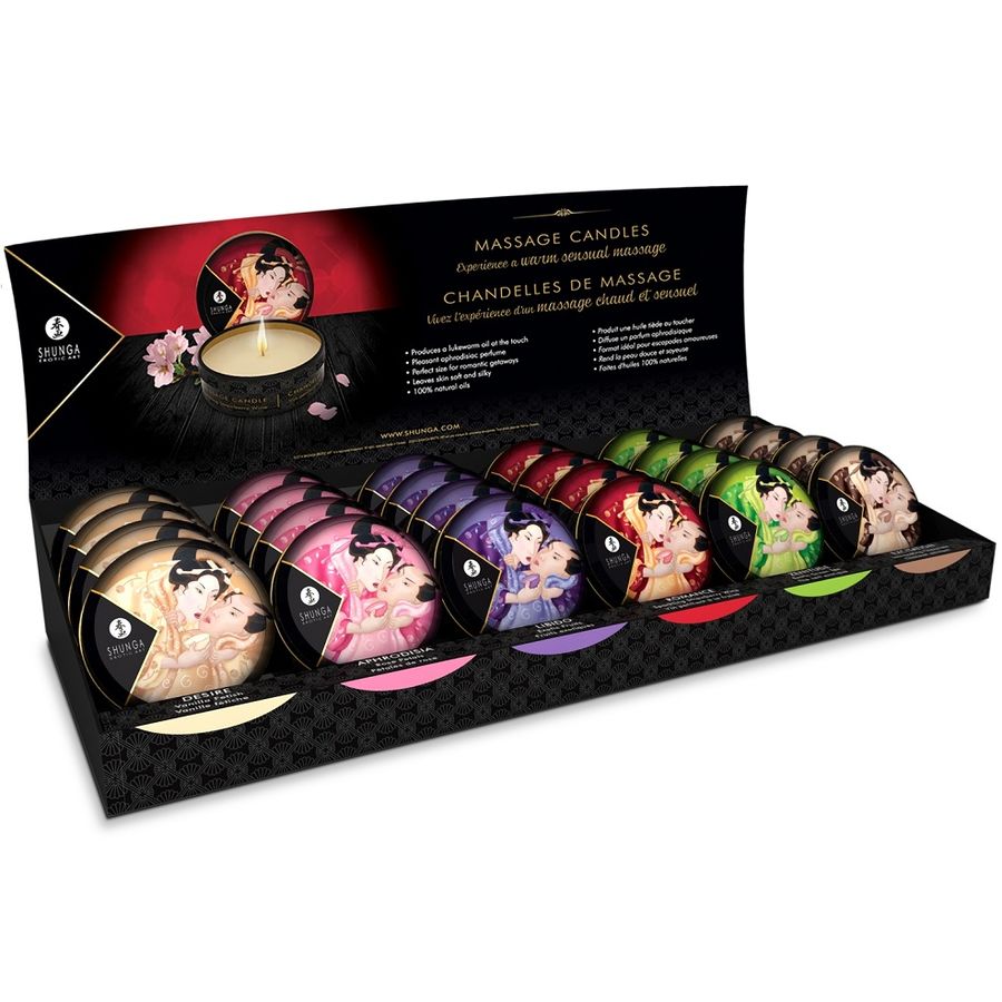 Shunga Candles-Mini Massagekerzen Caresse by Candlelight