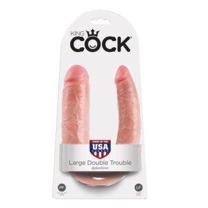 King Cock-Form von U Large Double Trouble Flesh 17.8 cm · Sextoys (Bild 3)