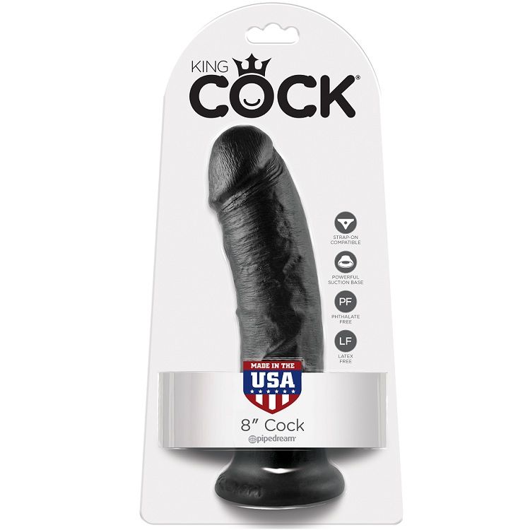 King Cock-8 Dildo Schwarz 20.3 Cm-Saugnapf · Strap-on & Harness (Bild 3)