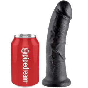 King Cock-8 Dildo Schwarz 20.3 cm-Saugnapf