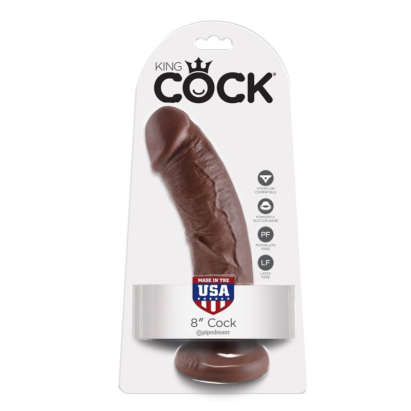 King Cock-8 Dildo Braun 20.3 Cm-Saugnapf · Strap-on & Harness (Bild 2)