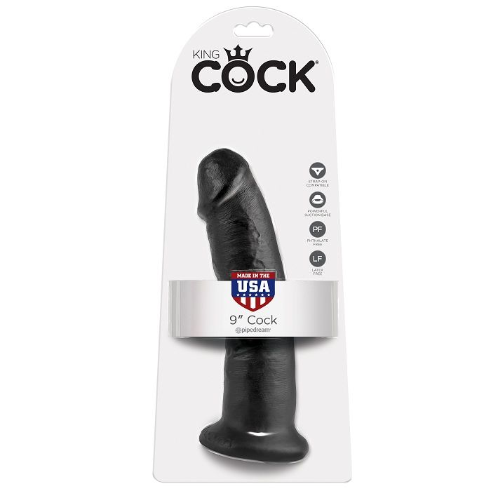 King Cock-9 Dildo Schwarz 22.9 Cm-Saugnapf · Strap-on & Harness (Bild 4)