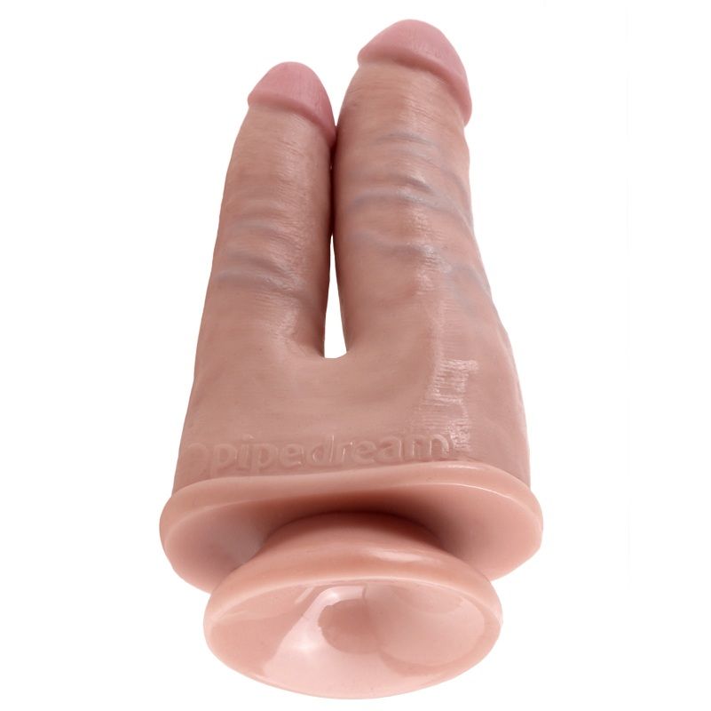 King Cock-Doppelter Beige-Saugnapf-Eindringkörper · Sextoys (Bild 4)