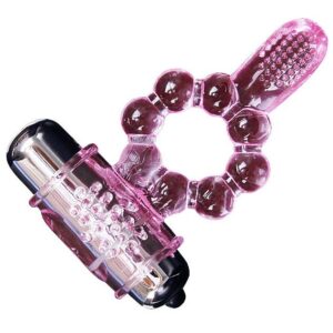 Baile For Him-10 Rhythmen Silikonring mit Rosa Vibration · Vibratoren